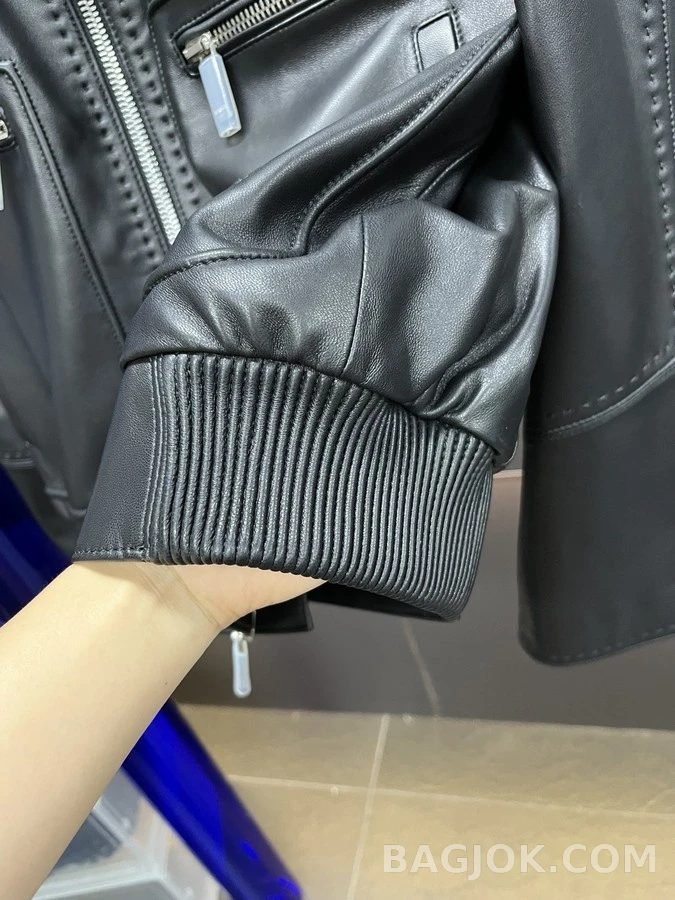 벨루티 벨루티 스탠드넥 레더 재킷 상세 이미지