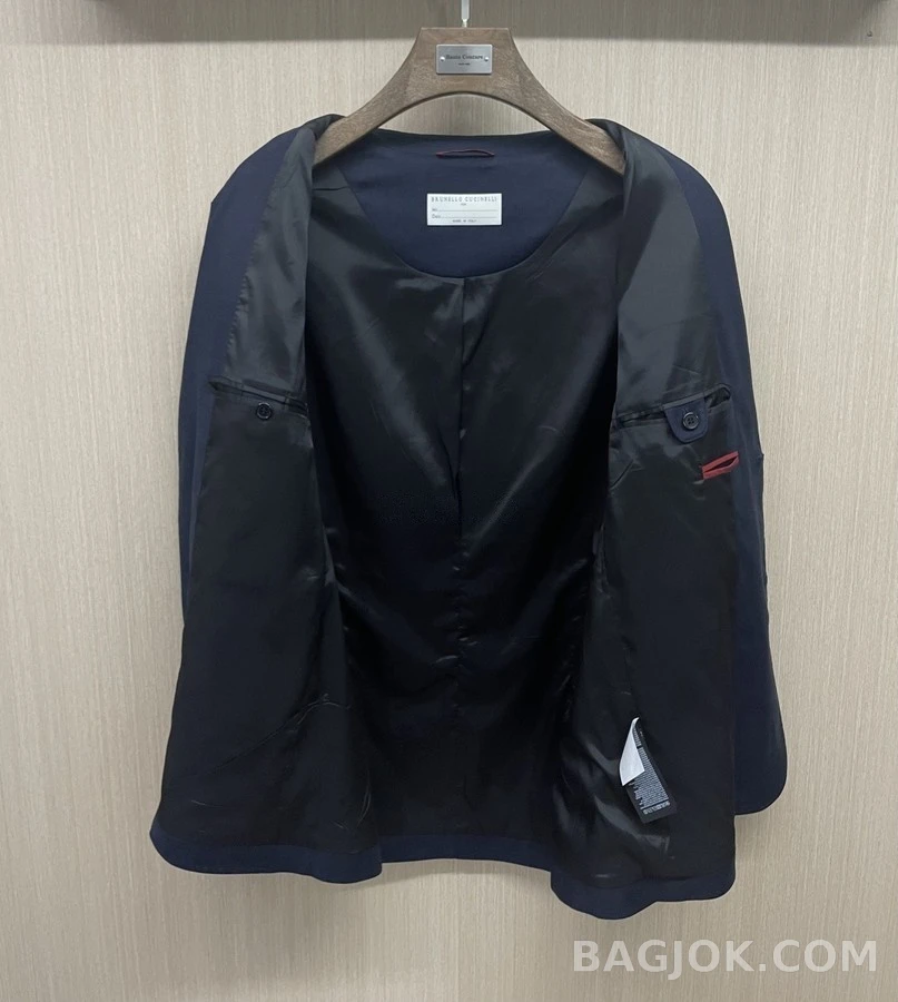 브루넬로 쿠치넬리 브루넬로 쿠치넬리 솔로메오 숄더 투버튼 블레이저 상세 이미지