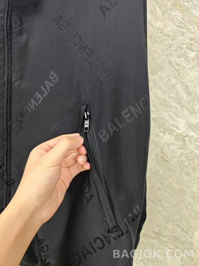 발렌시아가 발렌시아가 로고 자카드 실크 자켓 상세 이미지