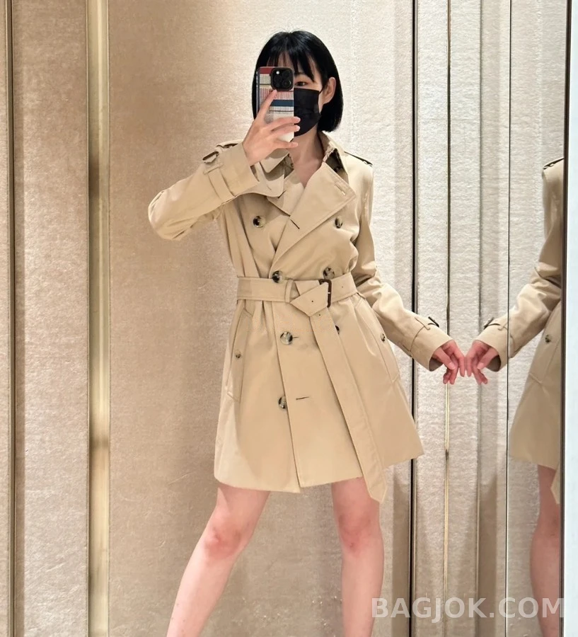 버버리 버버리 켄싱턴 쇼트 트렌치 코트 상세 이미지