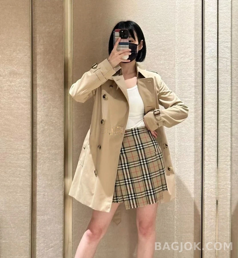 버버리 버버리 켄싱턴 쇼트 트렌치 코트 상세 이미지