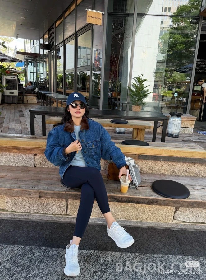 생로랑 생로랑 밍크 퍼 카라 데님 자켓 상세 이미지