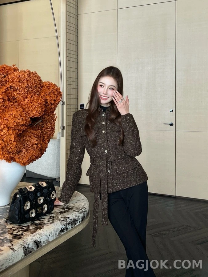 샤넬 샤넬 트위드 벨트 자켓 상세 이미지