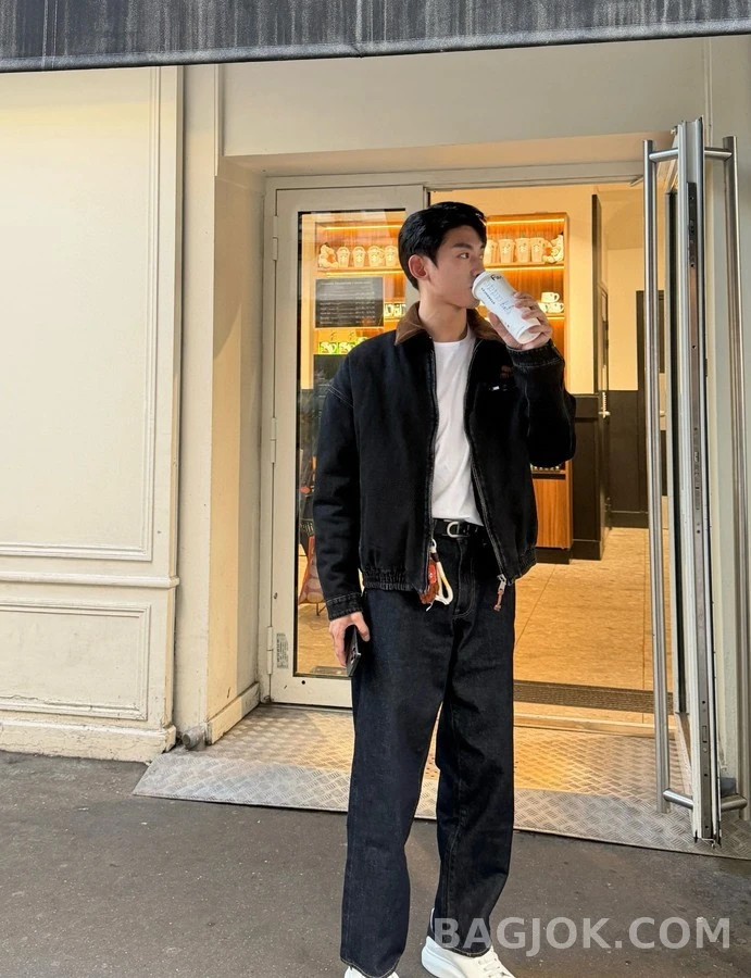 미우미우 미우미우 중공 워시 가공 코튼 자켓 상세 이미지