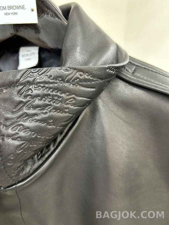 벨루티 벨루티 레더 플라이트 자켓 상세 이미지
