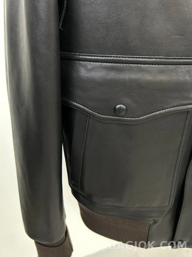 벨루티 벨루티 레더 플라이트 자켓 상세 이미지