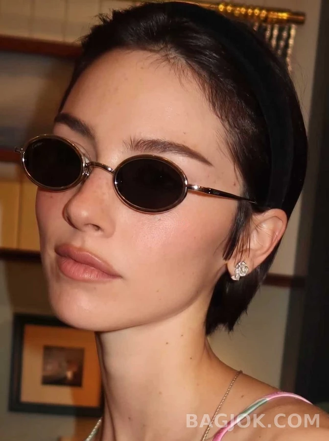 까르띠에 까르띠에 Baignoire 오벌 선글라스 상세 이미지