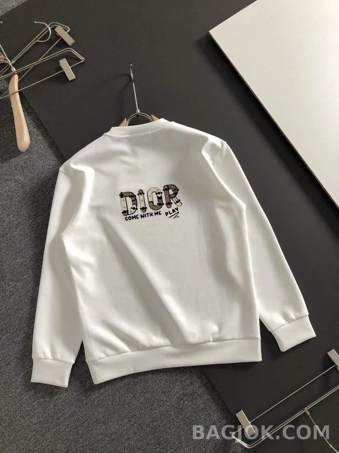 디올 디올 벌 자수 프린트 맨투맨 상세 이미지