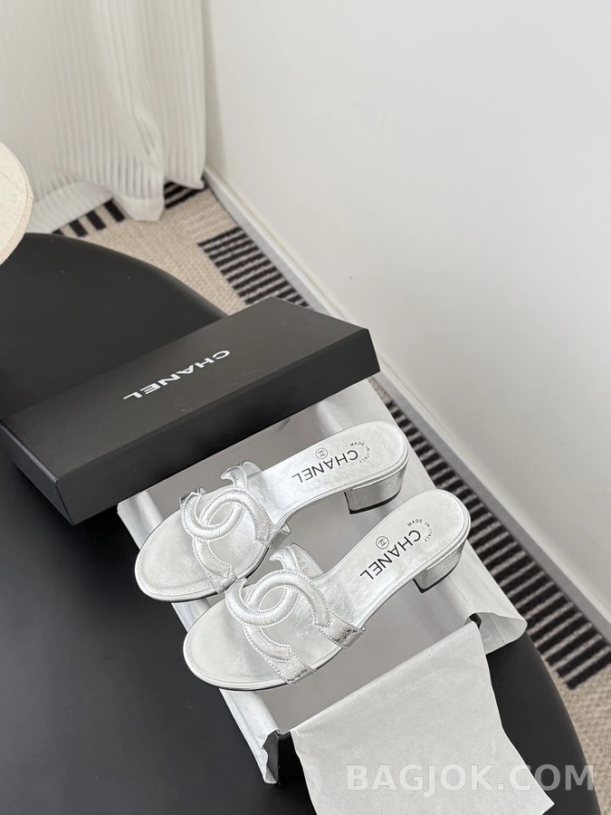 샤넬 샤넬 로고 샌들 상세 이미지
