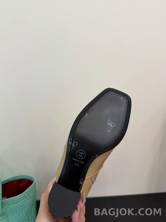 샤넬 샤넬 스퀘어토 블록힐 롱부츠 상세 이미지