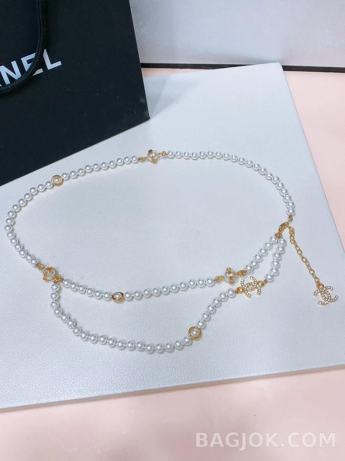 샤넬 샤넬 로고 진주 체인 벨트 상세 이미지