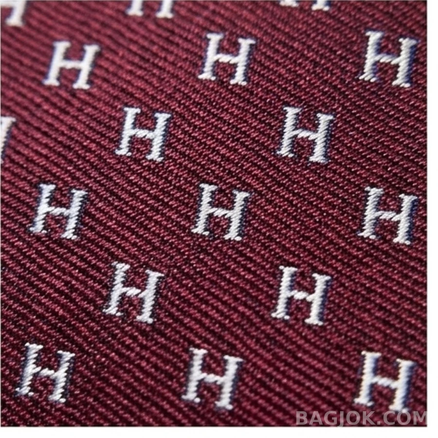 에르메스 에르메스 H 로고 실크 넥타이 상세 이미지