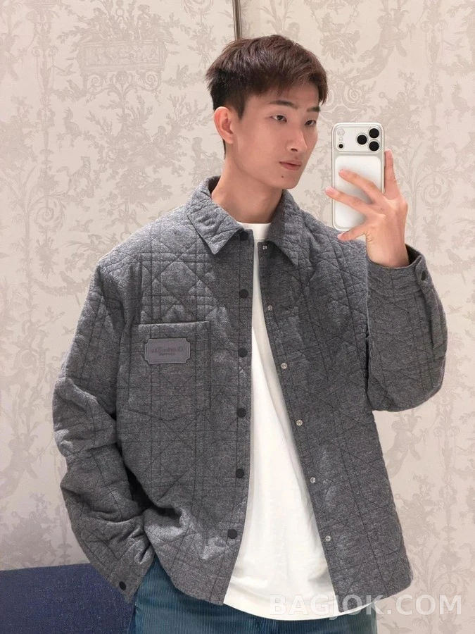 디올 디올 자수 패치 셔츠형 재킷 상세 이미지