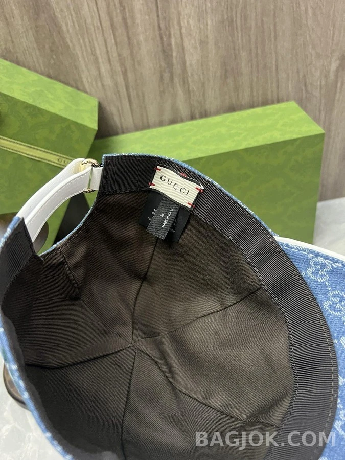 구찌 구찌 GG 자카드 웨빙 베이스볼 캡 상세 이미지
