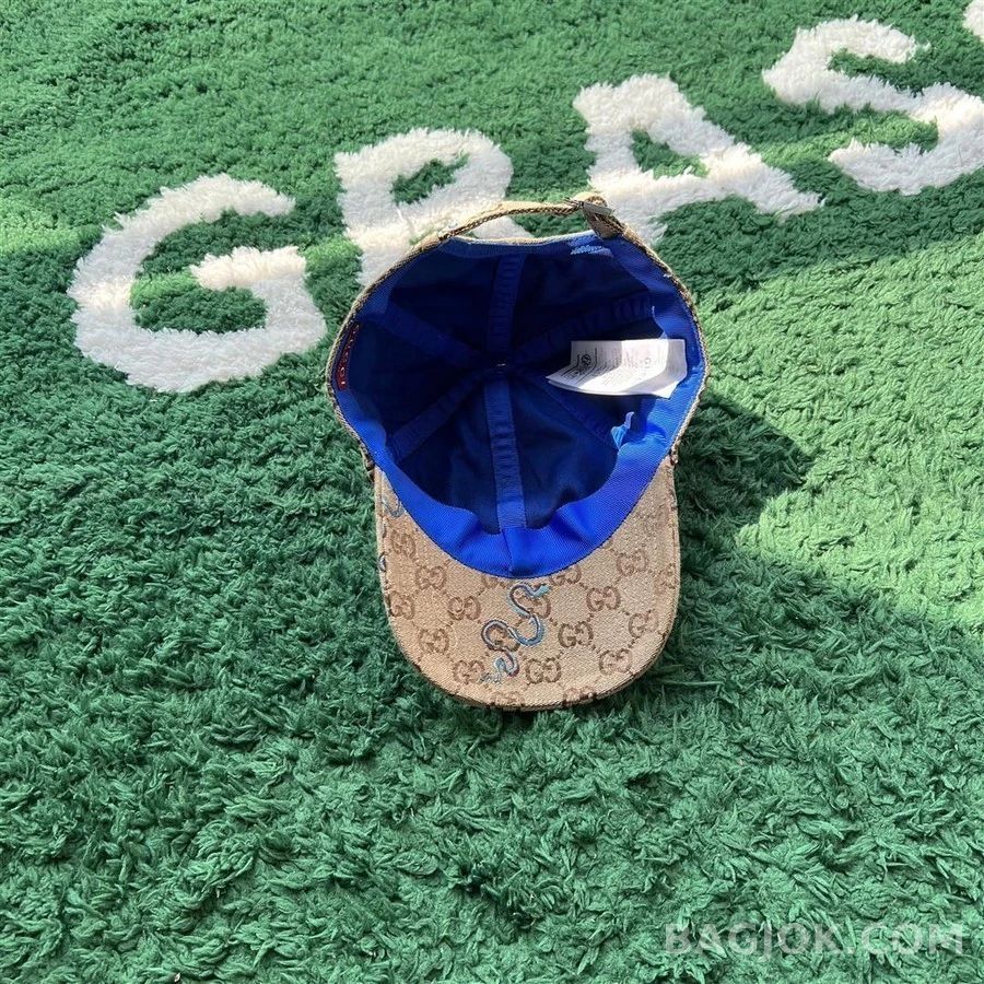 구찌 구찌 GG 캔버스 베이스볼 캡 스네이크 상세 이미지