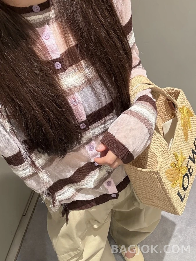 로에베 로에베 스트라이프 프린지 가디건 상세 이미지