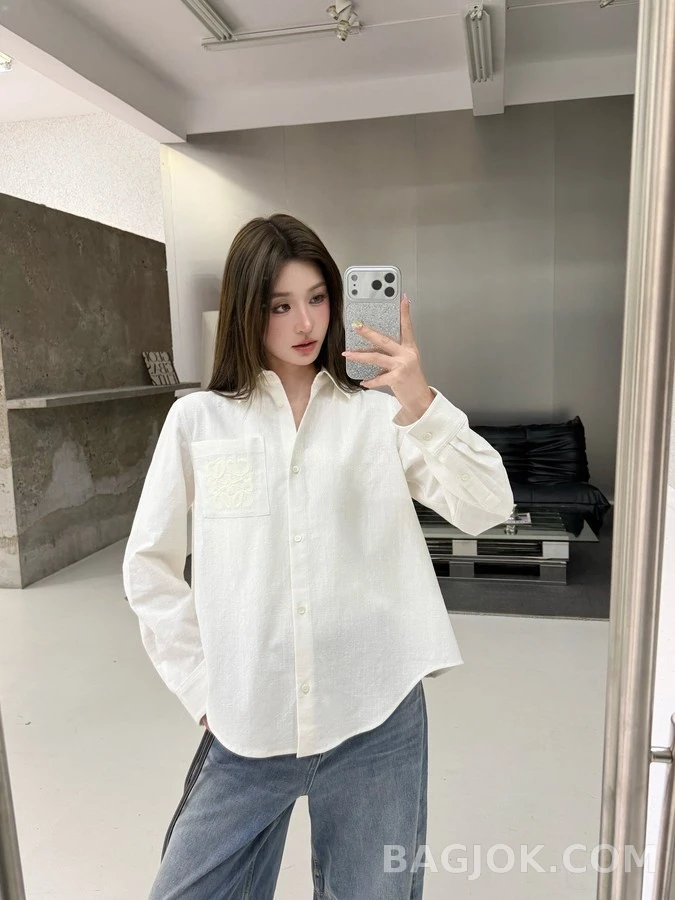 로에베 로에베 아나그램 자수 셔츠 상세 이미지