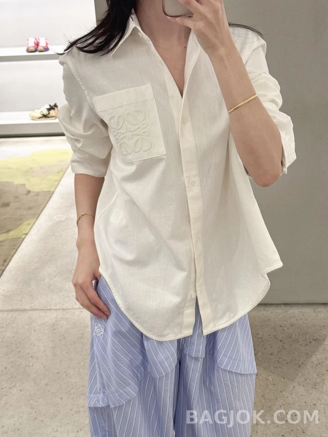 로에베 로에베 아나그램 자수 셔츠 상세 이미지