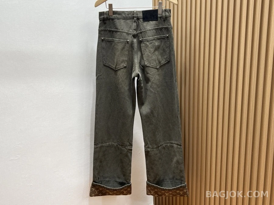 루이비통 루이비통 모노그램 커프 데님 팬츠 상세 이미지