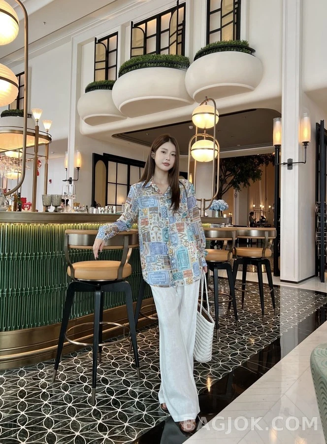 루이비통 루이비통 모노그램 패턴 셔츠 상세 이미지