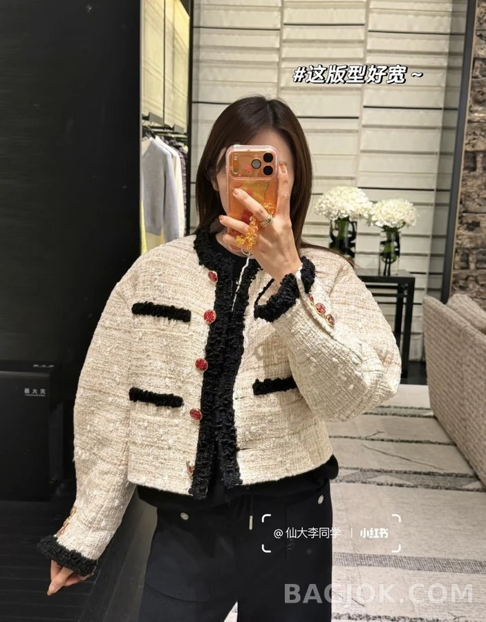 샤넬 샤넬 트위드 크롭 자켓 상세 이미지