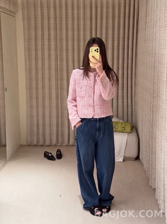 샤넬 샤넬 트위드 크롭 자켓 상세 이미지