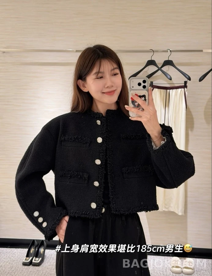 샤넬 샤넬 트위드 프린지 자켓 상세 이미지