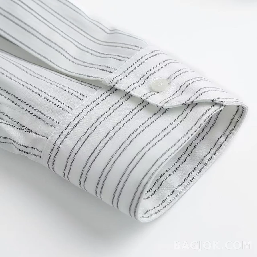 셀린느 셀린느 스트라이프 자수 셔츠 상세 이미지