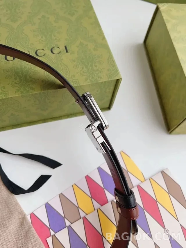 구찌 구찌 사각 인터라킹 리버시블 벨트 상세 이미지