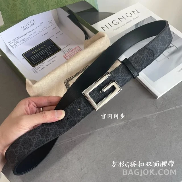 구찌 구찌 스퀘어 리버서블 벨트 상세 이미지