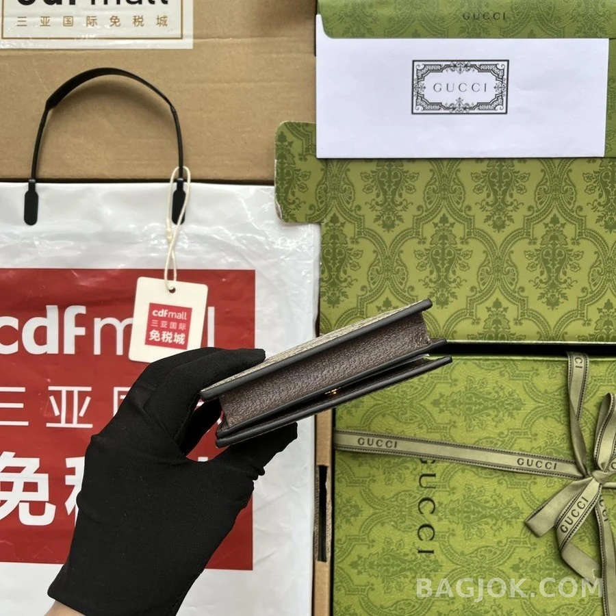구찌 구찌 애니멀 프린트 카드 케이스 상세 이미지