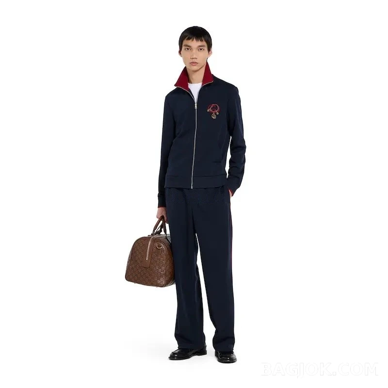 구찌 구찌 자수 집업 니트 상세 이미지