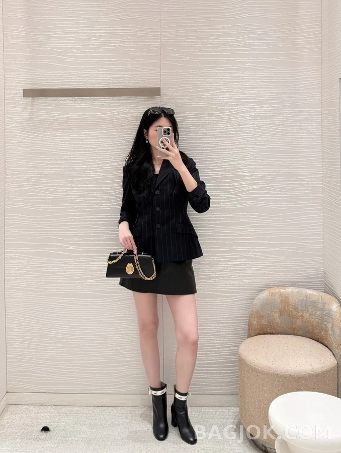 디올 디올 자디올 스트랩 리본 앵클 부츠 상세 이미지