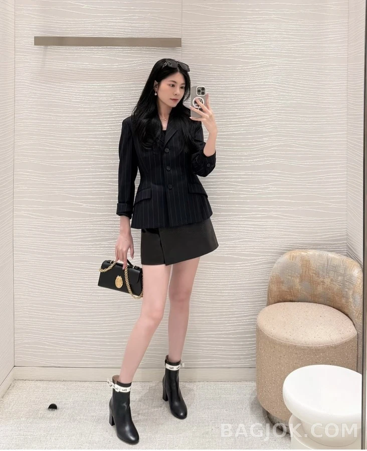 디올 디올 자디올 스트랩 리본 앵클 부츠 상세 이미지