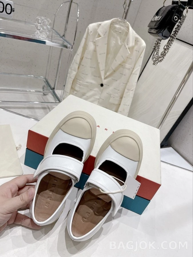  마르니 나파 가죽 메리제인 스니커즈 상세 이미지