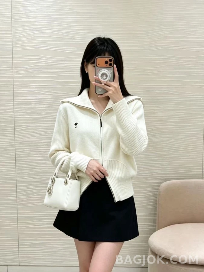 디올 디올 꿀벌 스타 자수 니트 가디건 상세 이미지