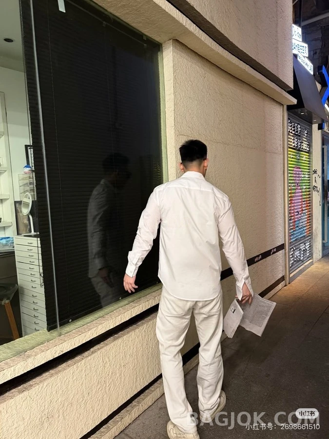디올 디올 네잎클로버 자수 셔츠 상세 이미지