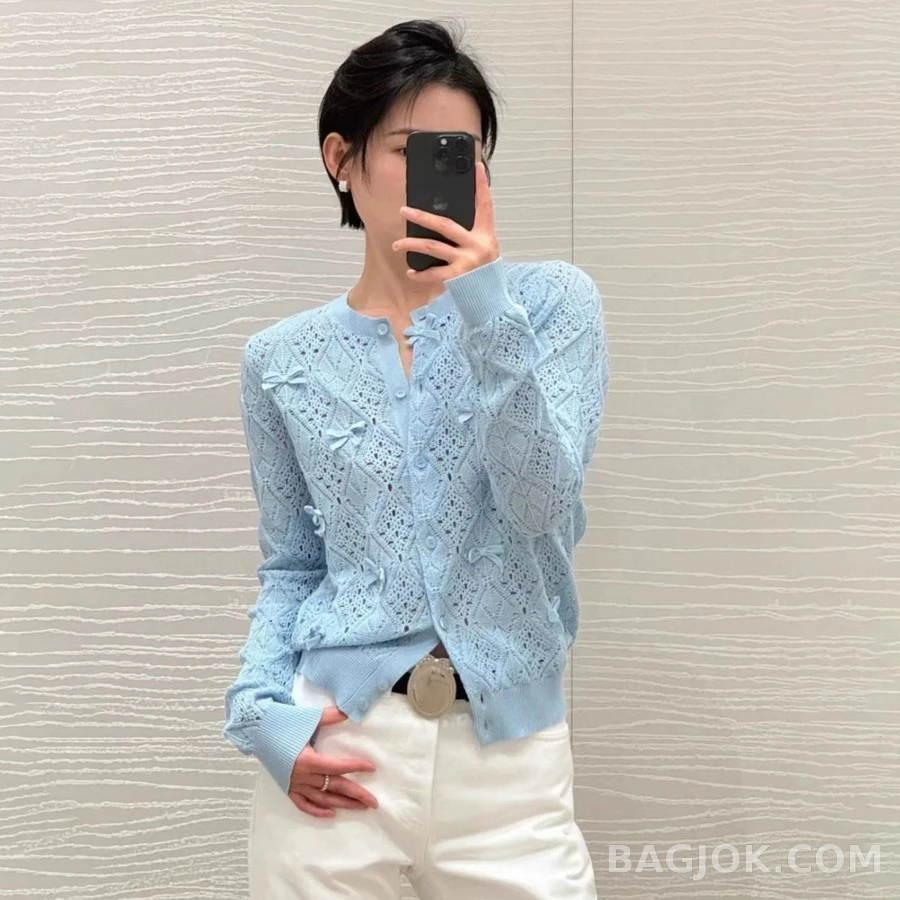 디올 디올 다이아몬드 보우 가디건 상세 이미지