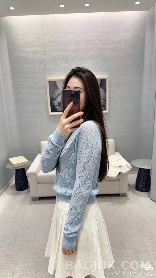디올 디올 다이아몬드 보우 가디건 상세 이미지