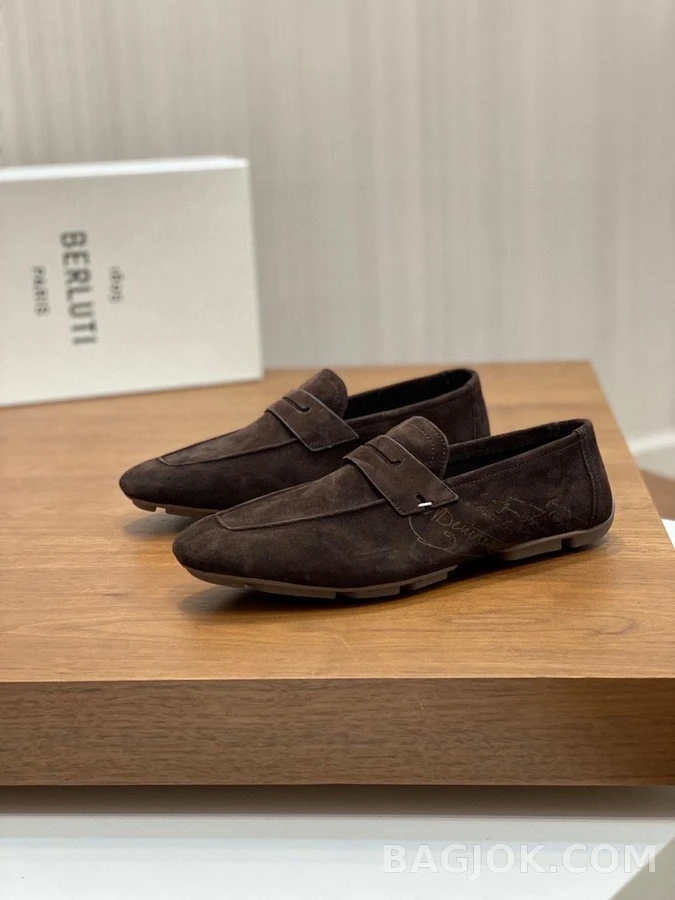벨루티 벨루티 로렌조 드라이브 캐모시오 레더 로퍼 상세 이미지
