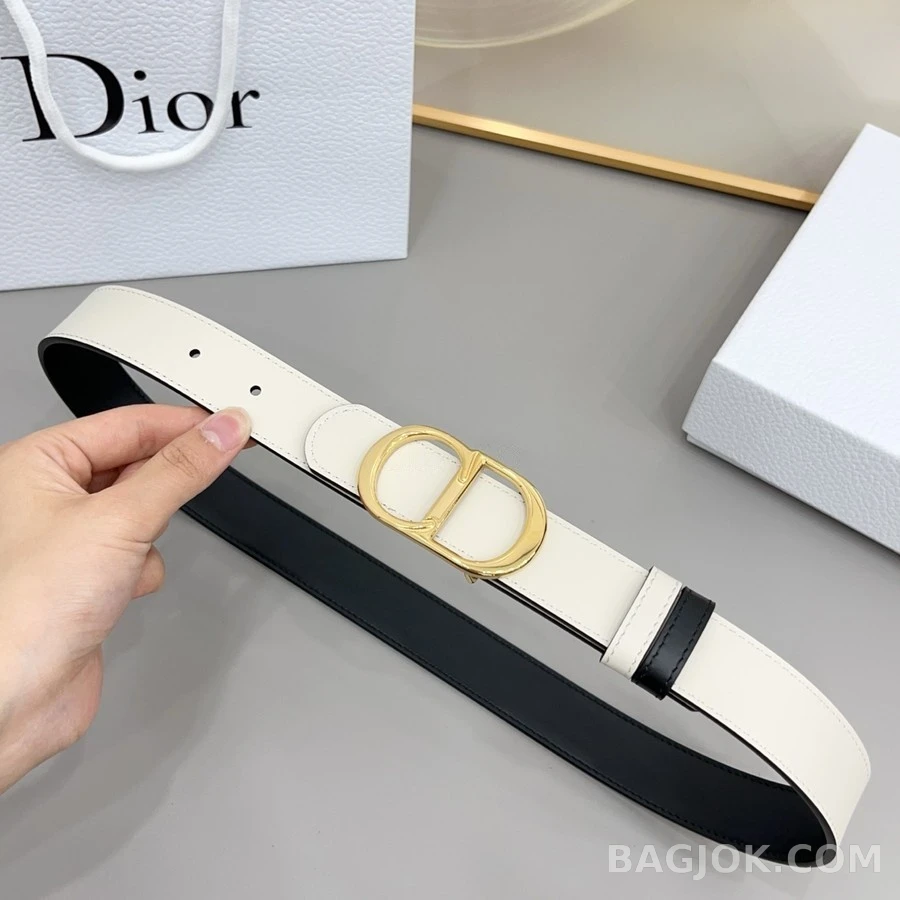 디올 디올 로고 가죽 벨트 상세 이미지