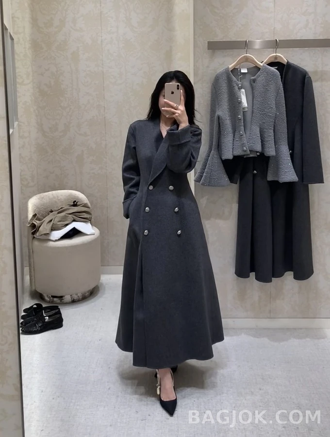 디올 디올 더블 브레스트 울 롱 코트 상세 이미지