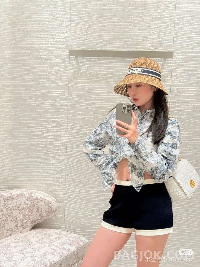 디올 디올 동물 화훼 타이 셔츠 상세 이미지