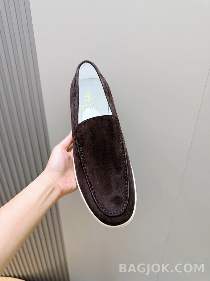 브루넬로 쿠치넬리 브루넬로 쿠치넬리 스웨이드 로퍼 상세 이미지