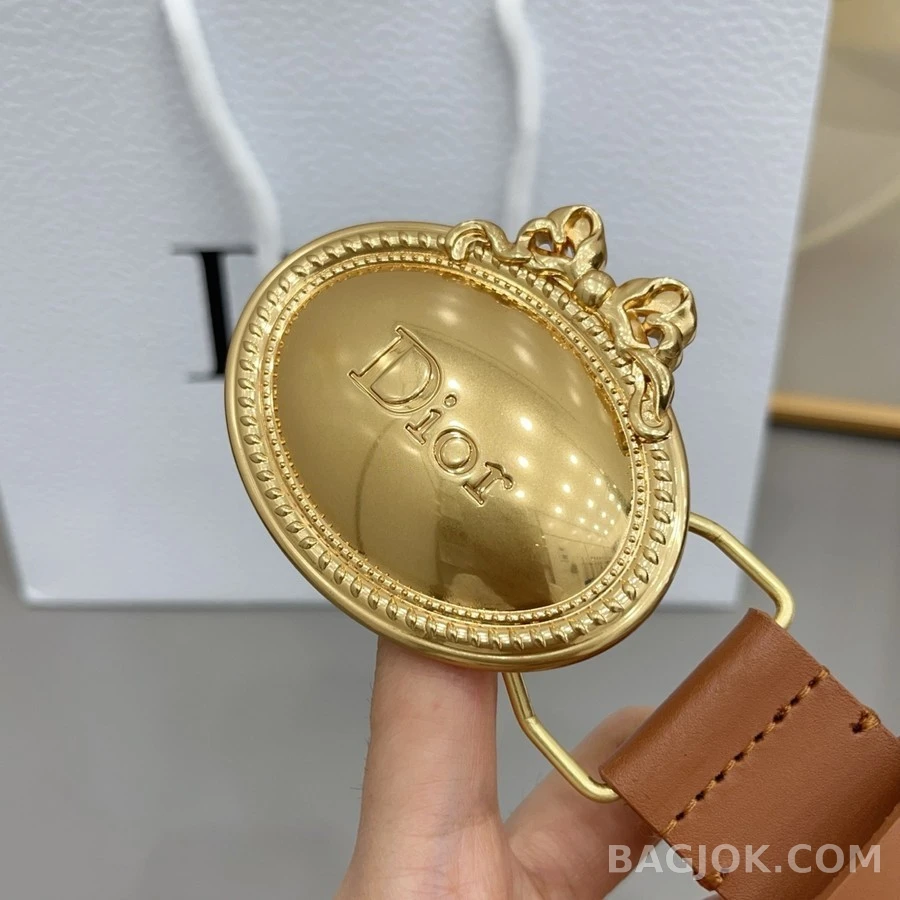 디올 디올 오벌 로고 버클 벨트 상세 이미지