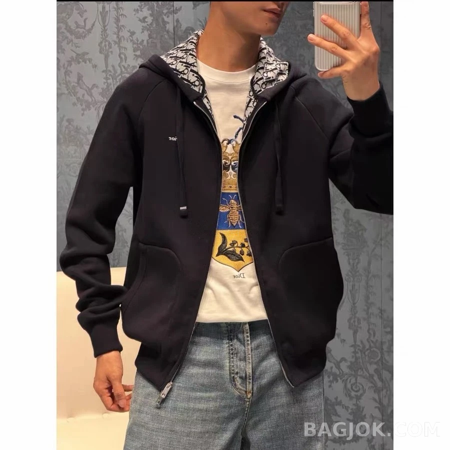 디올 디올 리버시블 로고 후드 집업 상세 이미지