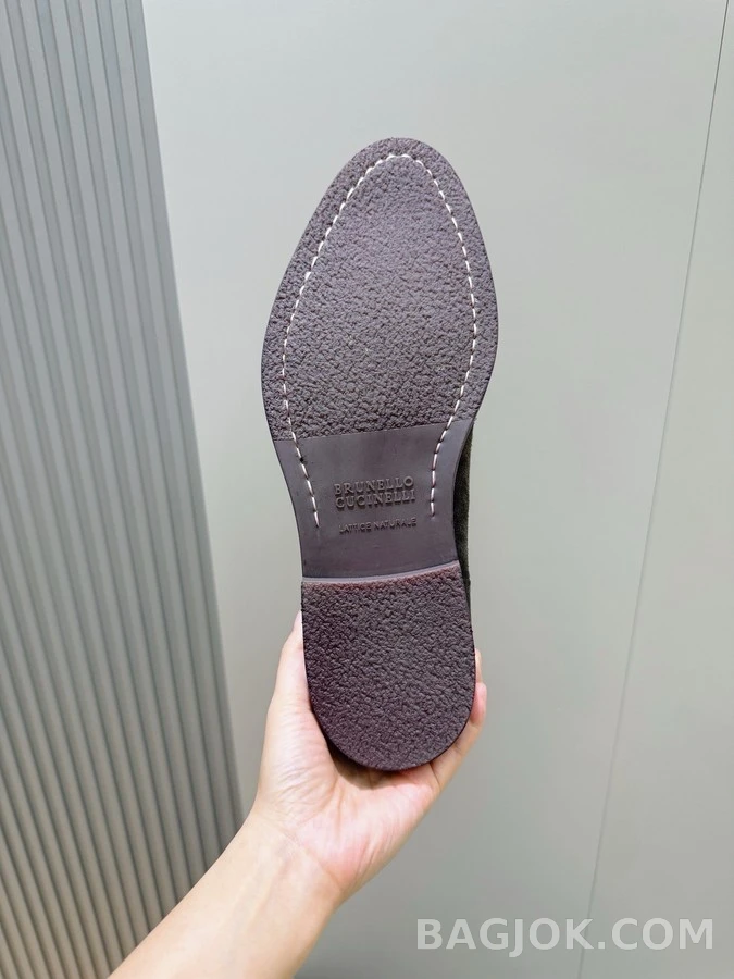 브루넬로 쿠치넬리 브루넬로 쿠치넬리 스웨이드 첼시 부츠 상세 이미지