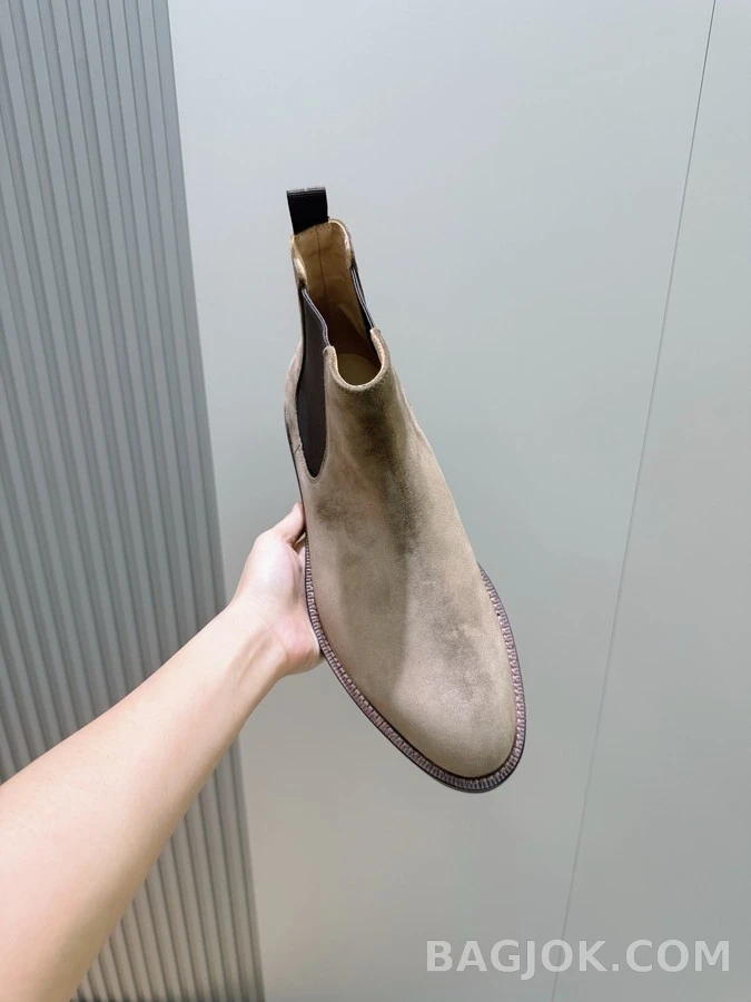 브루넬로 쿠치넬리 브루넬로 쿠치넬리 스웨이드 첼시 부츠 상세 이미지