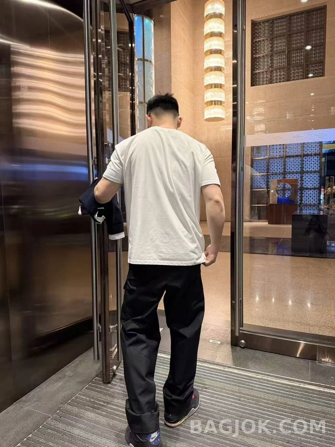디올 디올 블랙 트윌 로고 새들 포켓 카고 팬츠 상세 이미지