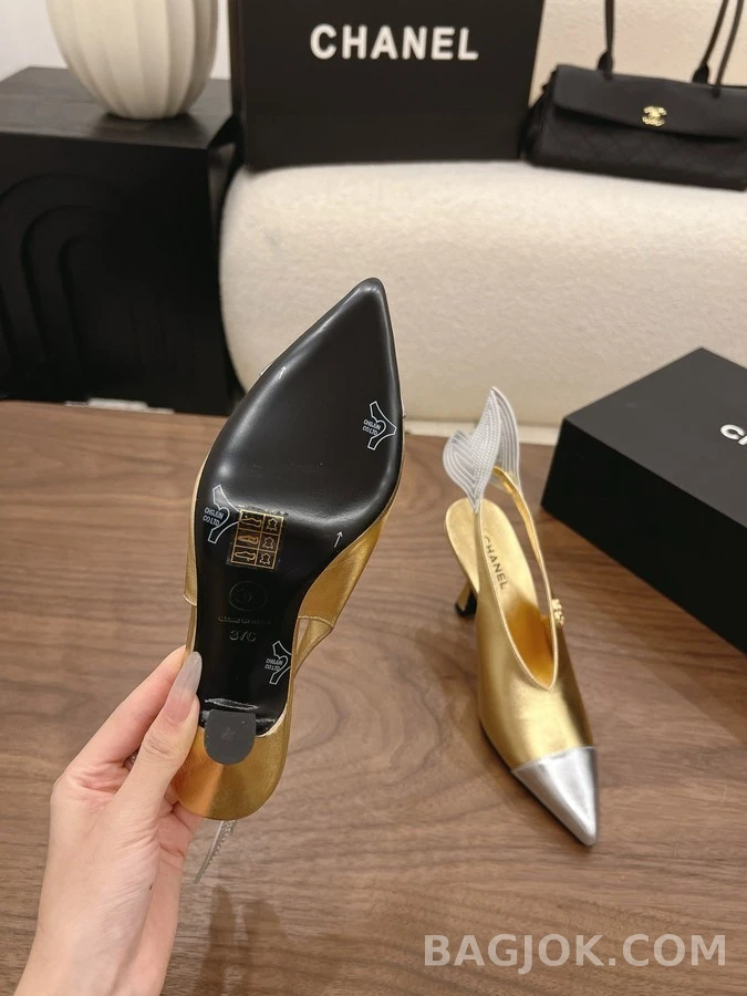 샤넬 샤넬 날개 슬링백 힐 상세 이미지